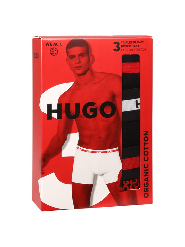 HUGO Sada tří - pánské boxerky HUGO vícebarevné
