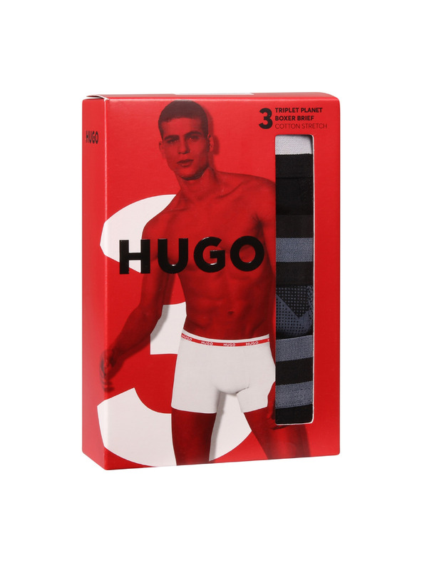 HUGO Sada tří - pánské boxerky HUGO vícebarevné