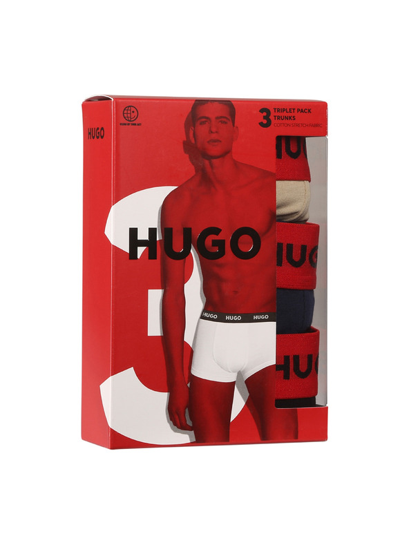 HUGO Sada tří - pánské boxerky HUGO vícebarevné