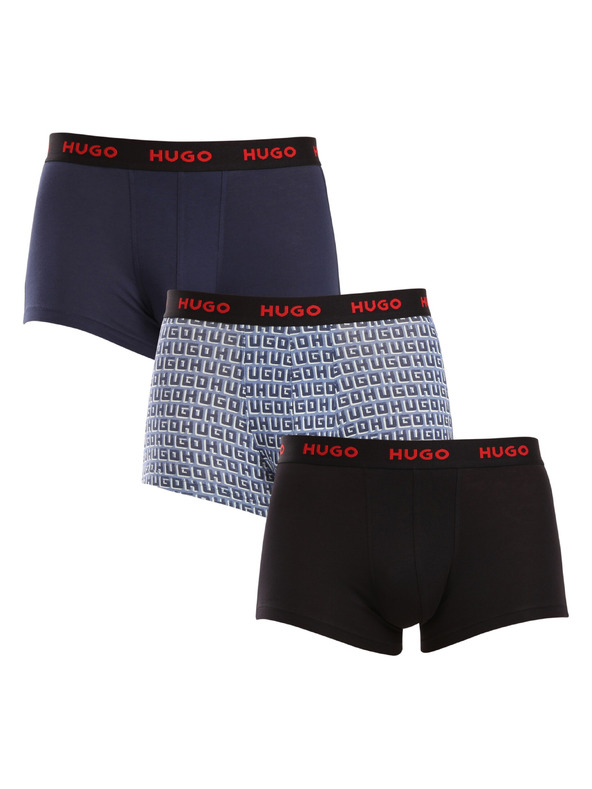 HUGO Sada tří - pánské boxerky HUGO vícebarevné