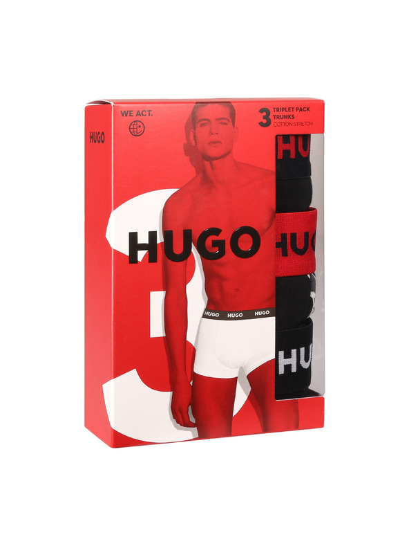 HUGO Sada tří - pánské boxerky HUGO vícebarevné