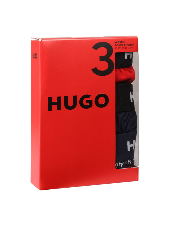 HUGO Sada tří - pánské trenky HUGO vícebarevné