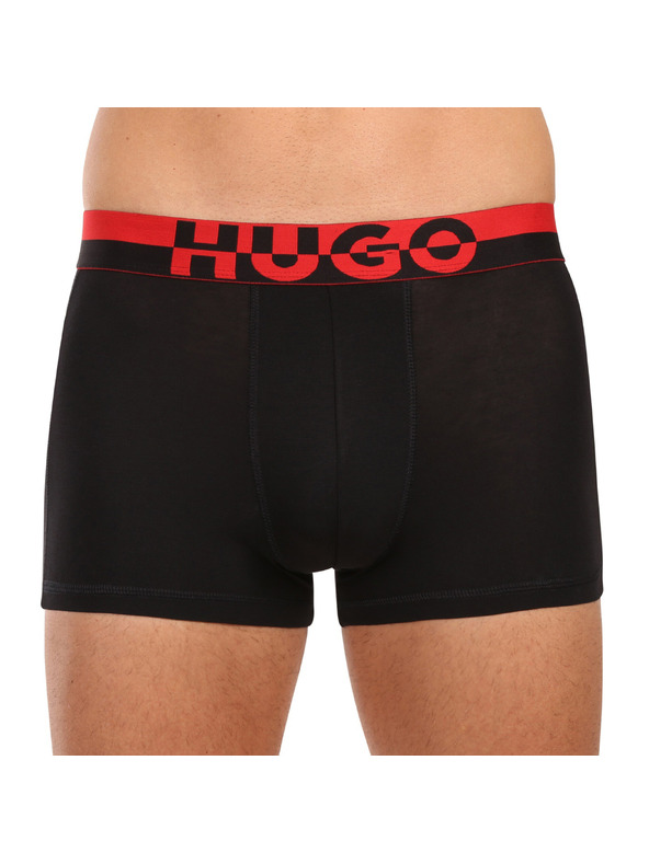 HUGO Sada tří - pánské boxerky HUGO černé