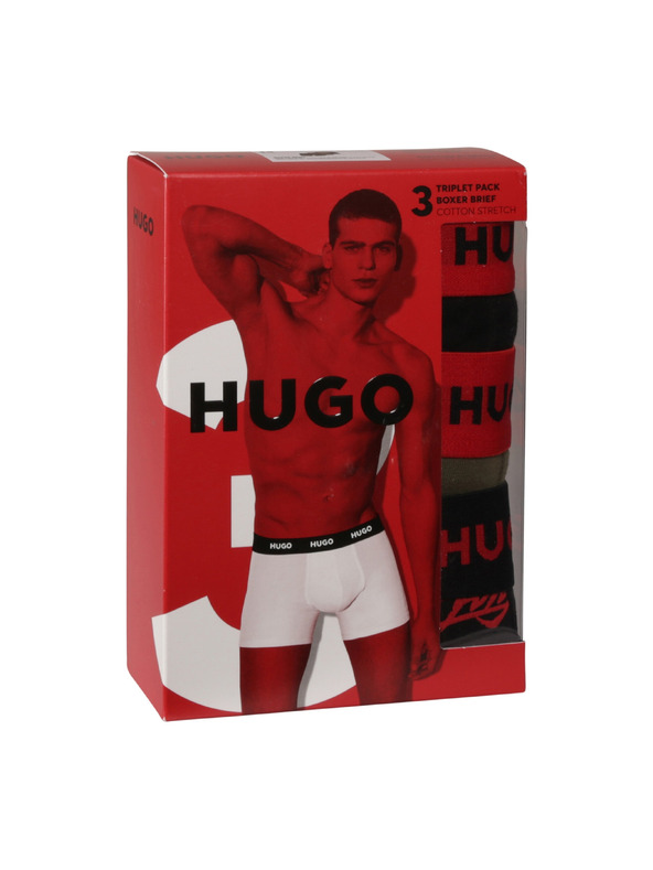 HUGO Sada tří - pánské boxerky HUGO vícebarevné