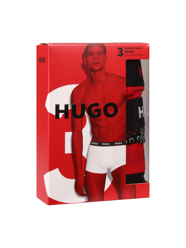 HUGO Sada tří - pánské boxerky HUGO vícebarevné