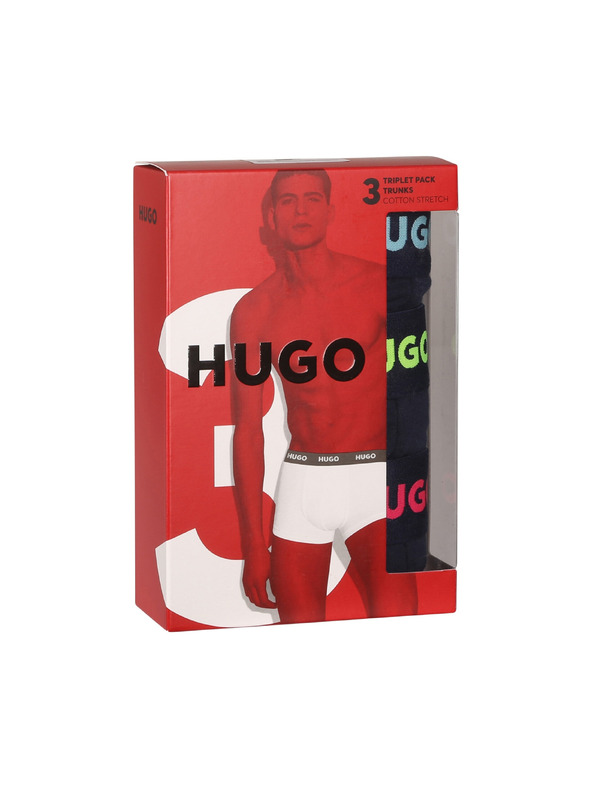 HUGO Sada tří - pánské boxerky HUGO vícebarevné