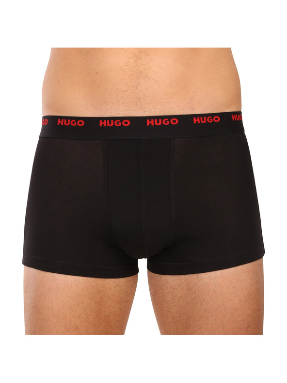 HUGO Sada pěti - pánské boxerky HUGO černé