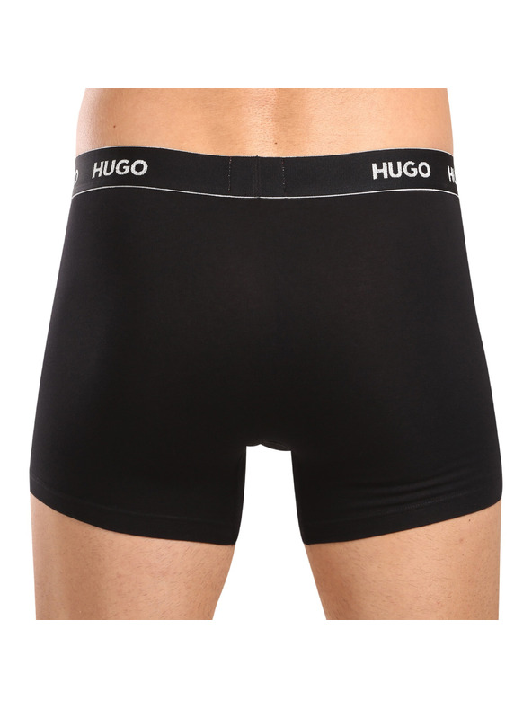 HUGO Sada tří - pánské boxerky HUGO černé