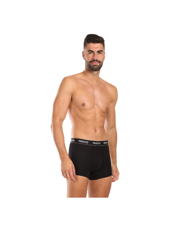 HUGO Sada tří - pánské boxerky HUGO černé