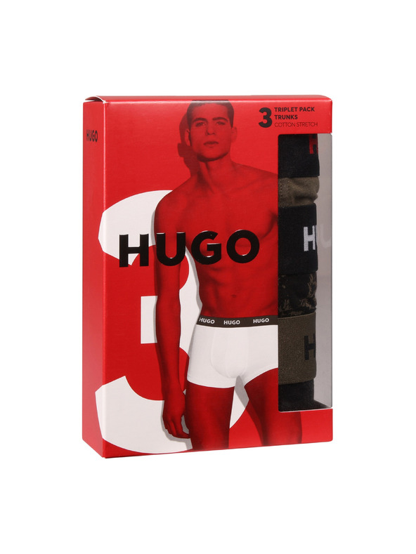 HUGO Sada tří - pánské boxerky HUGO vícebarevné