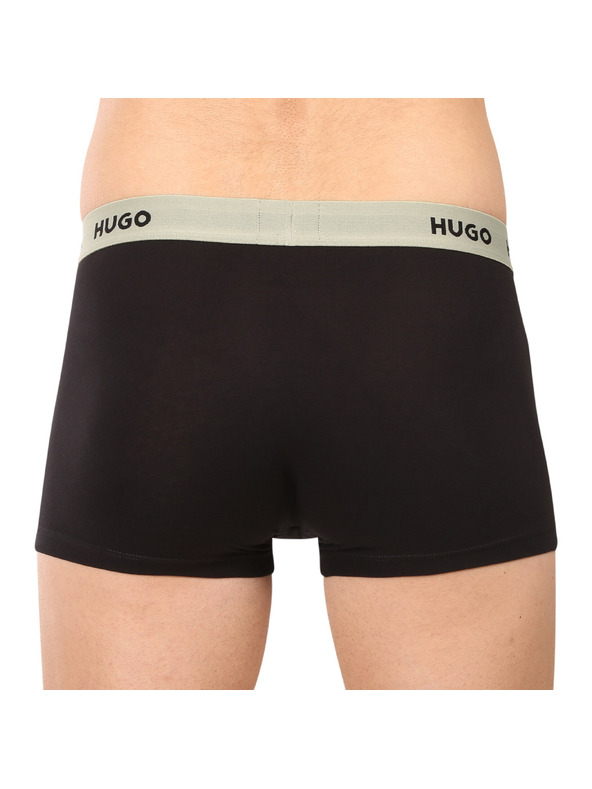 HUGO Sada tří - pánské boxerky HUGO černé