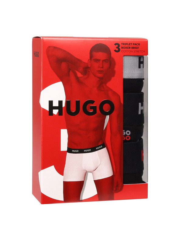 HUGO Sada tří - pánské boxerky HUGO vícebarevné