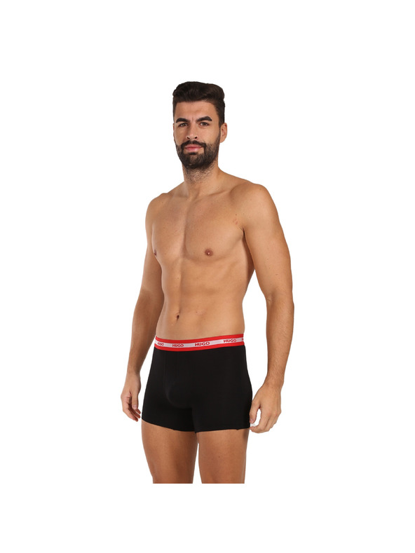 HUGO Sada tří - pánské boxerky HUGO černé