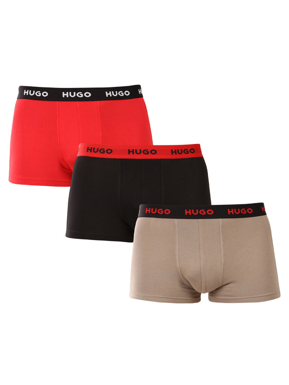 HUGO Sada tří - pánské boxerky HUGO vícebarevné