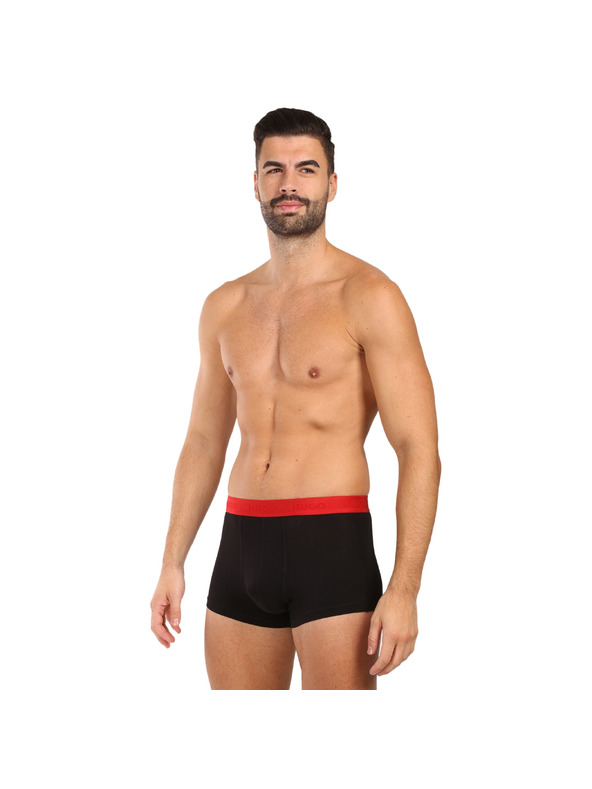 HUGO Sada tří - pánské boxerky HUGO černé