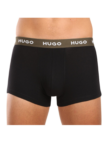 HUGO Sada tří - pánské boxerky HUGO černé