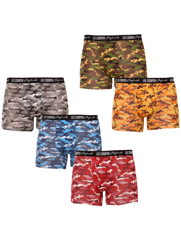 Lee Cooper Sada pěti - pánské boxerky Lee Cooper vícebarevné