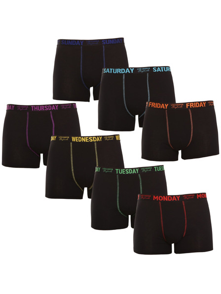 Lee Cooper Sada sedmi - pánské boxerky Lee Cooper černé