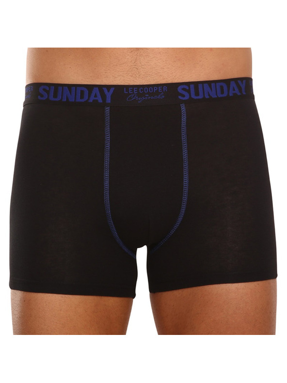 Lee Cooper Sada sedmi - pánské boxerky Lee Cooper černé
