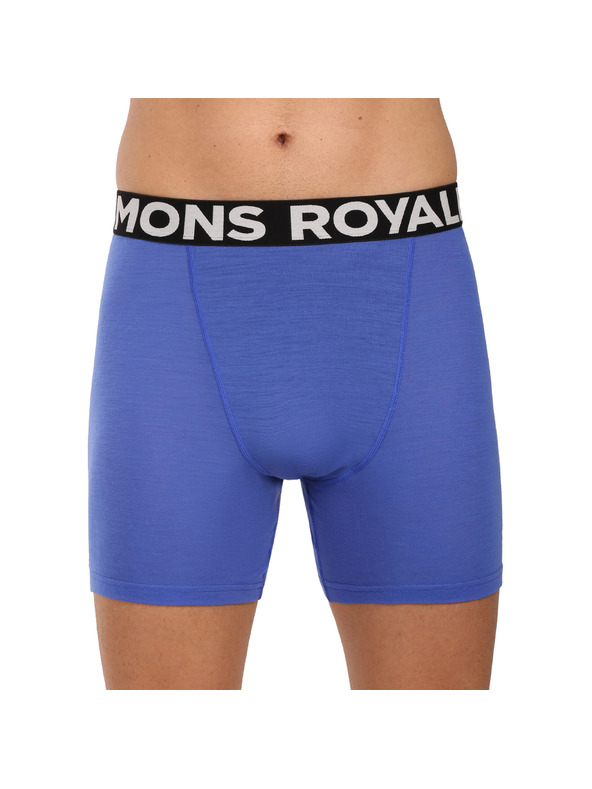 Mons Royale Pánské boxerky Mons Royale merino modré