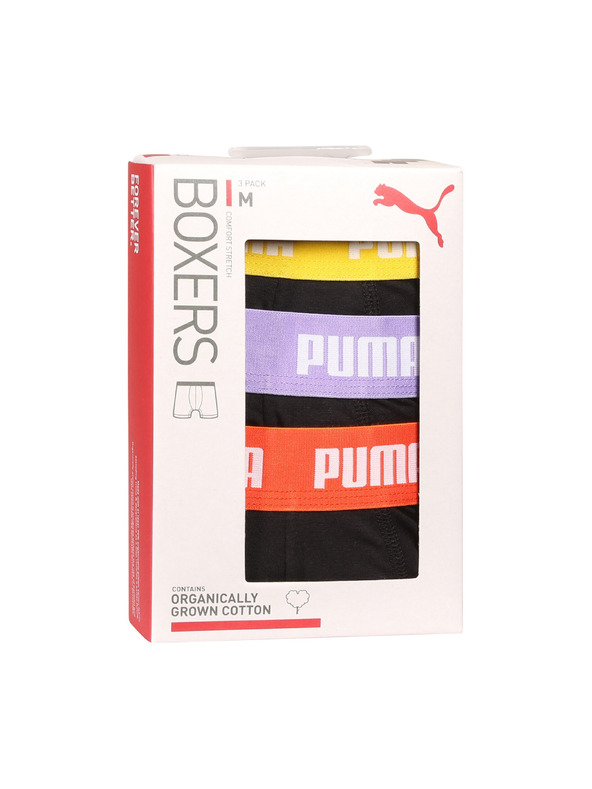 Puma Sada tří - pánské boxerky Puma černé