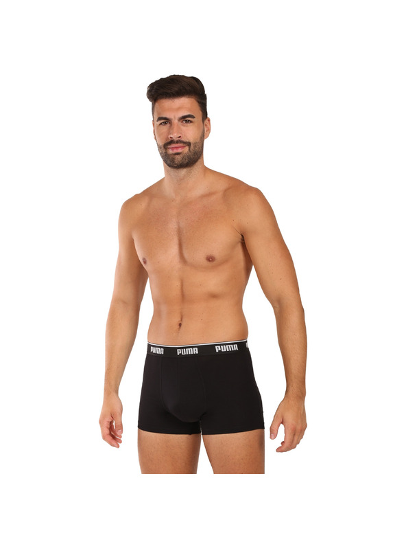 Puma Sada tří - pánské boxerky Puma černé