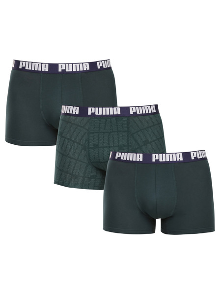Puma Sada tří - pánské boxerky Puma zelené