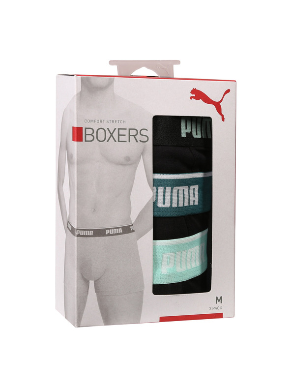 Puma Sada tří - pánské boxerky Puma černé