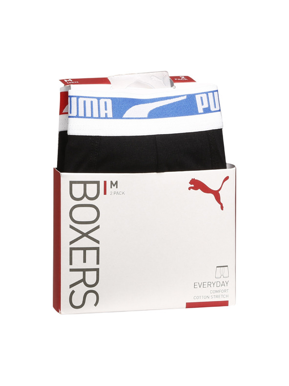 Puma Sada dvou - pánské boxerky Puma černé