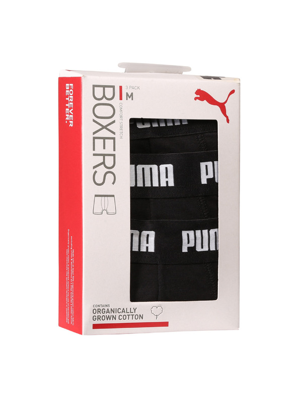 Puma Sada tří - pánské boxerky Puma černé