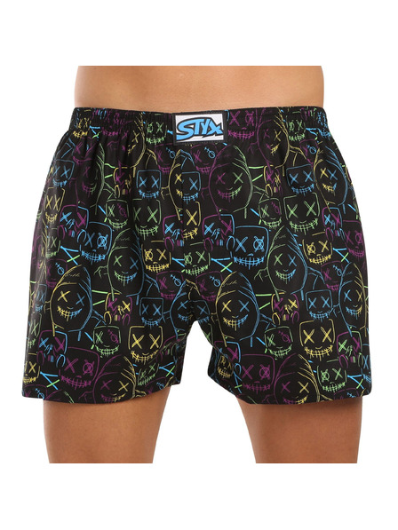 Styx Sada pěti - pánské trenky Styx art klasická guma vícebarevné