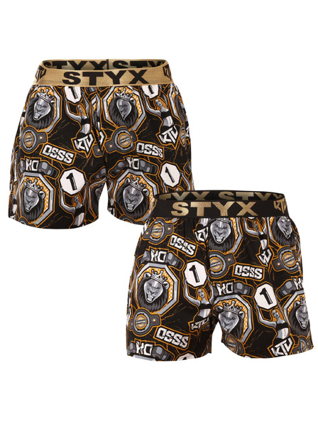 Styx Sada dvou - pánské trenky Styx art / KTV sportovní guma