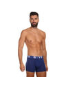 Styx Sada tří - pánské boxerky Styx long sportovní guma tmavě modré