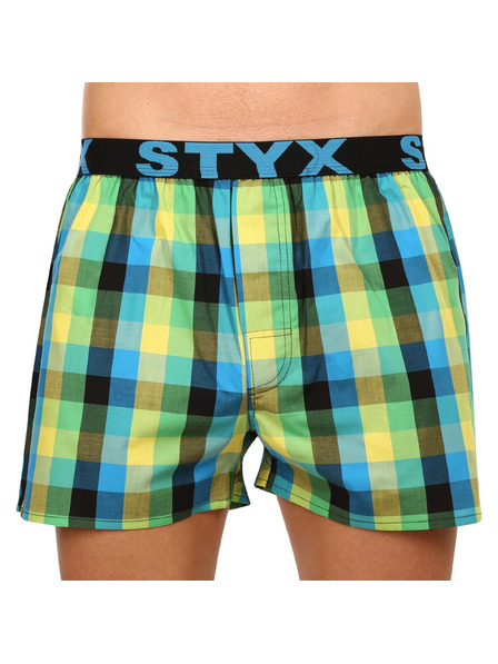 Styx Sada tří - pánské trenky Styx sportovní guma vícebarevné