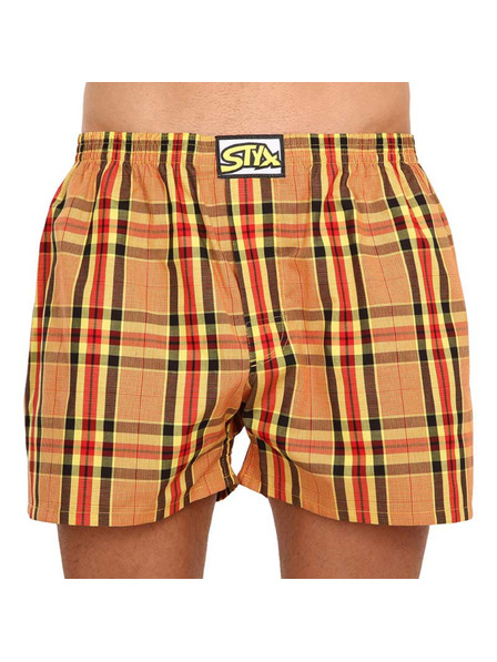 Styx Pánské trenky Styx klasická guma nadrozměr vícebarevné