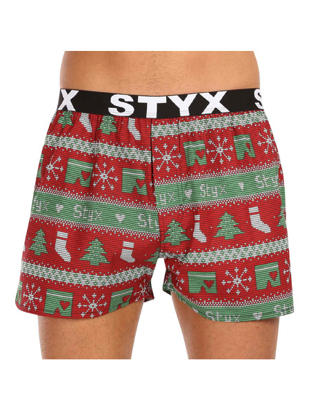 Styx Sada pěti - pánské trenky Styx art sportovní guma vícebarevné
