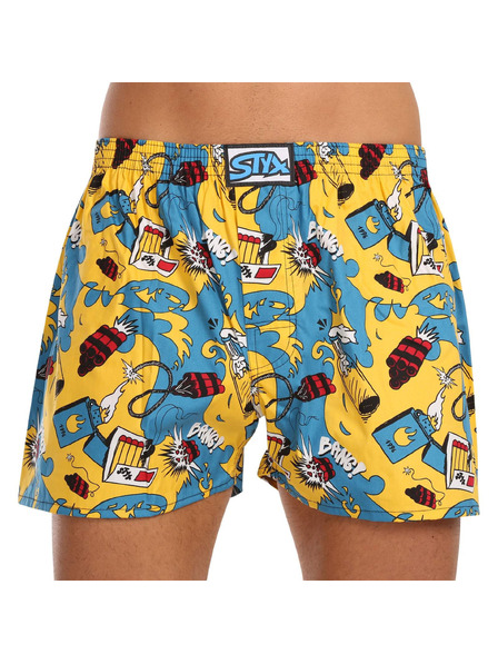 Styx Sada pěti - pánské trenky Styx art klasická guma vícebarevné
