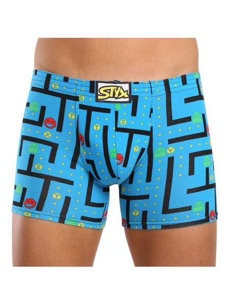 Styx Sada šesti - pánské boxerky Styx long art klasická guma vícebarevné