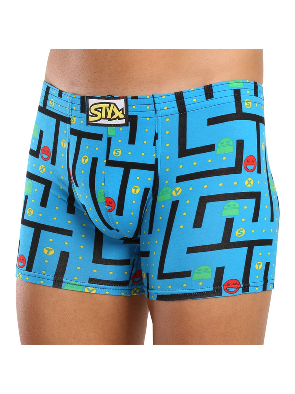 Styx Sada šesti - pánské boxerky Styx long art klasická guma vícebarevné