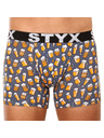 Styx Sada tří - pánské boxerky Styx long art sportovní guma vícebarevné