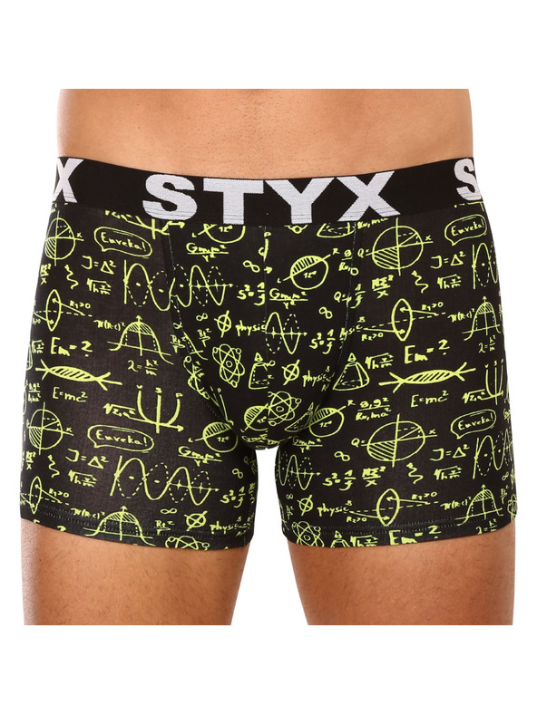 Styx Sada tří - pánské boxerky Styx long art sportovní guma vícebarevné