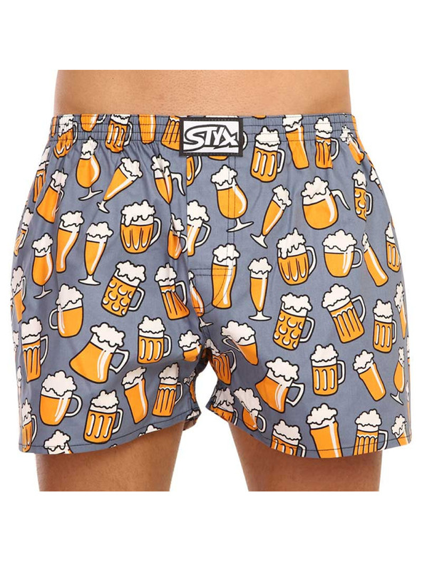 Styx Sada pěti - pánské trenky Styx art klasická guma vícebarevné