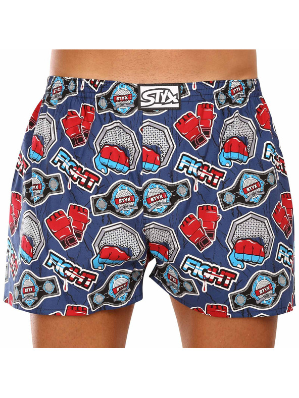 Styx Sada pěti - pánské trenky Styx art klasická guma vícebarevné
