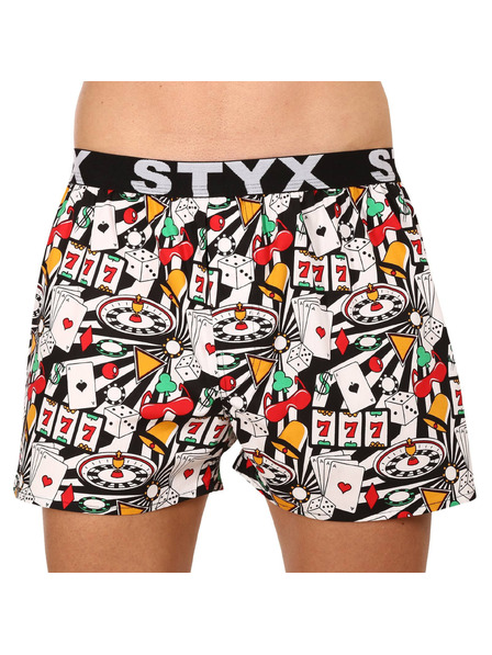 Styx Sada tří - pánské trenky Styx art sportovní guma vícebarevné