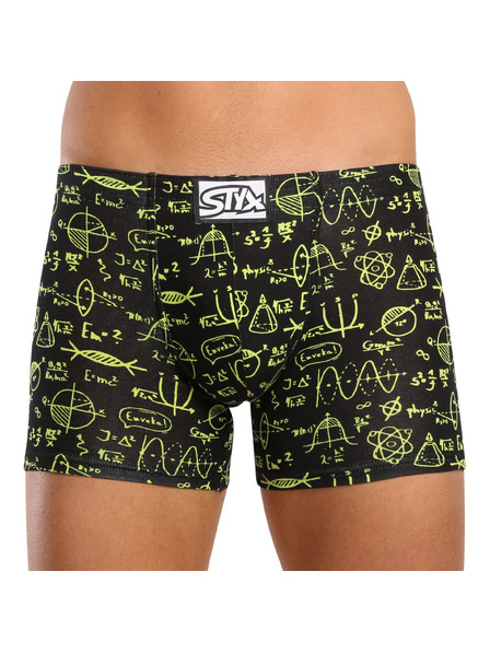 Styx Sada tří - pánské boxerky Styx long art klasická guma vícebarevné