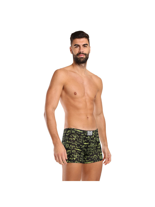 Styx Sada tří - pánské boxerky Styx long art klasická guma vícebarevné