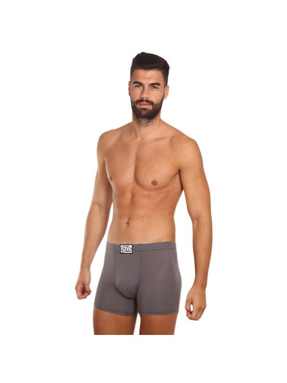 Styx Sada tří - pánské boxerky Styx long klasická guma vícebarevné