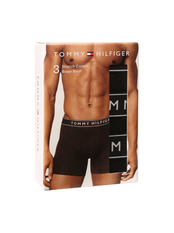 Tommy Hilfiger Sada tří - pánské boxerky Tommy Hilfiger černé