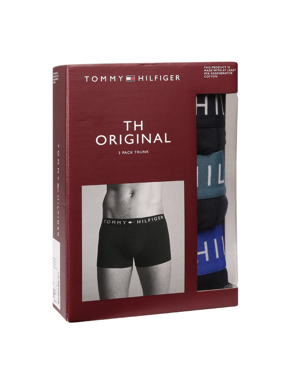 Tommy Hilfiger Sada tří - pánské boxerky Tommy Hilfiger tmavě modré