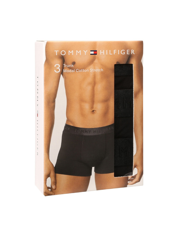 Tommy Hilfiger Sada tří - pánské boxerky Tommy Hilfiger černé